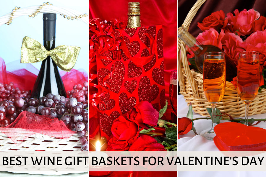 wine gift baskets for valentine's day