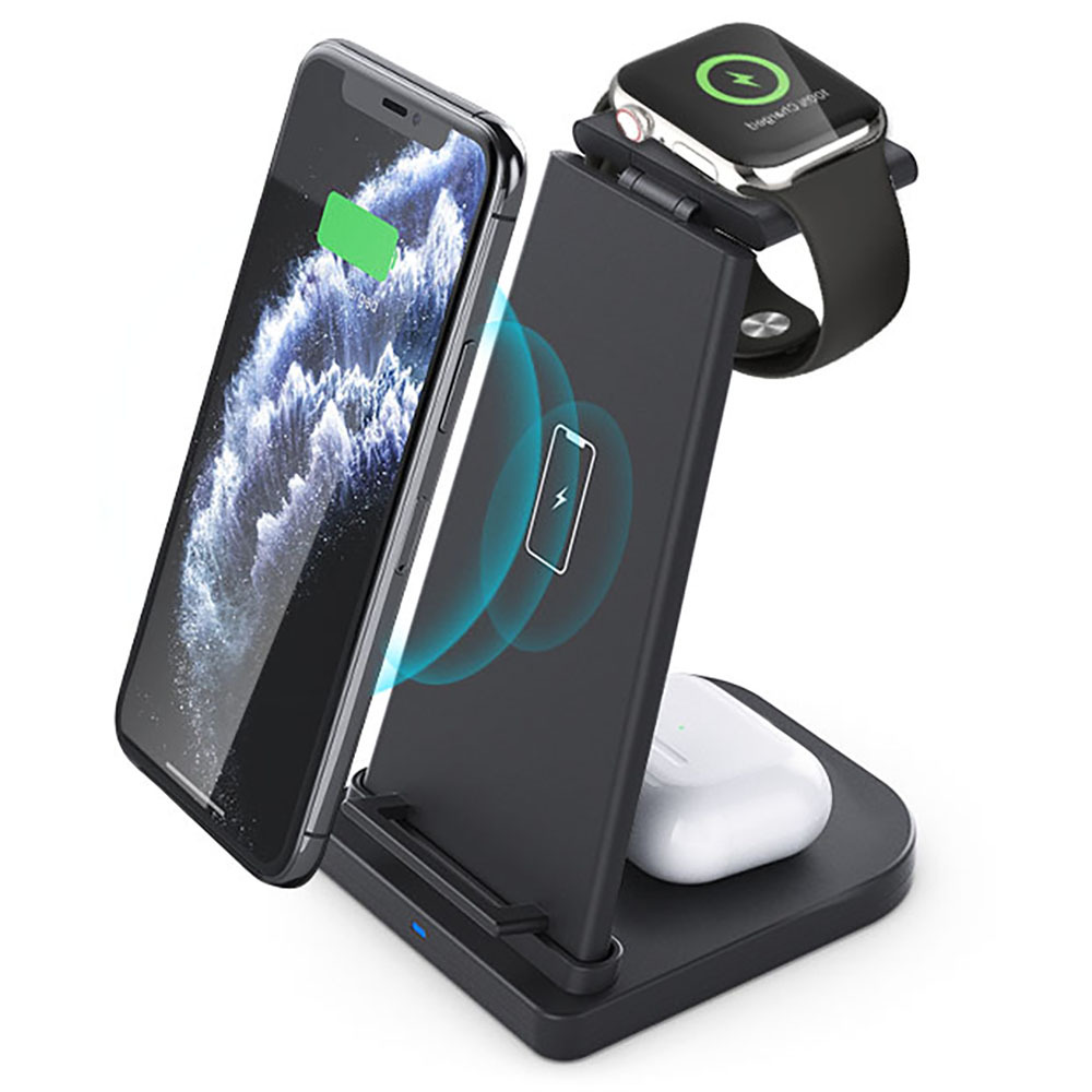 Three-In-One Wireless Charging Stand