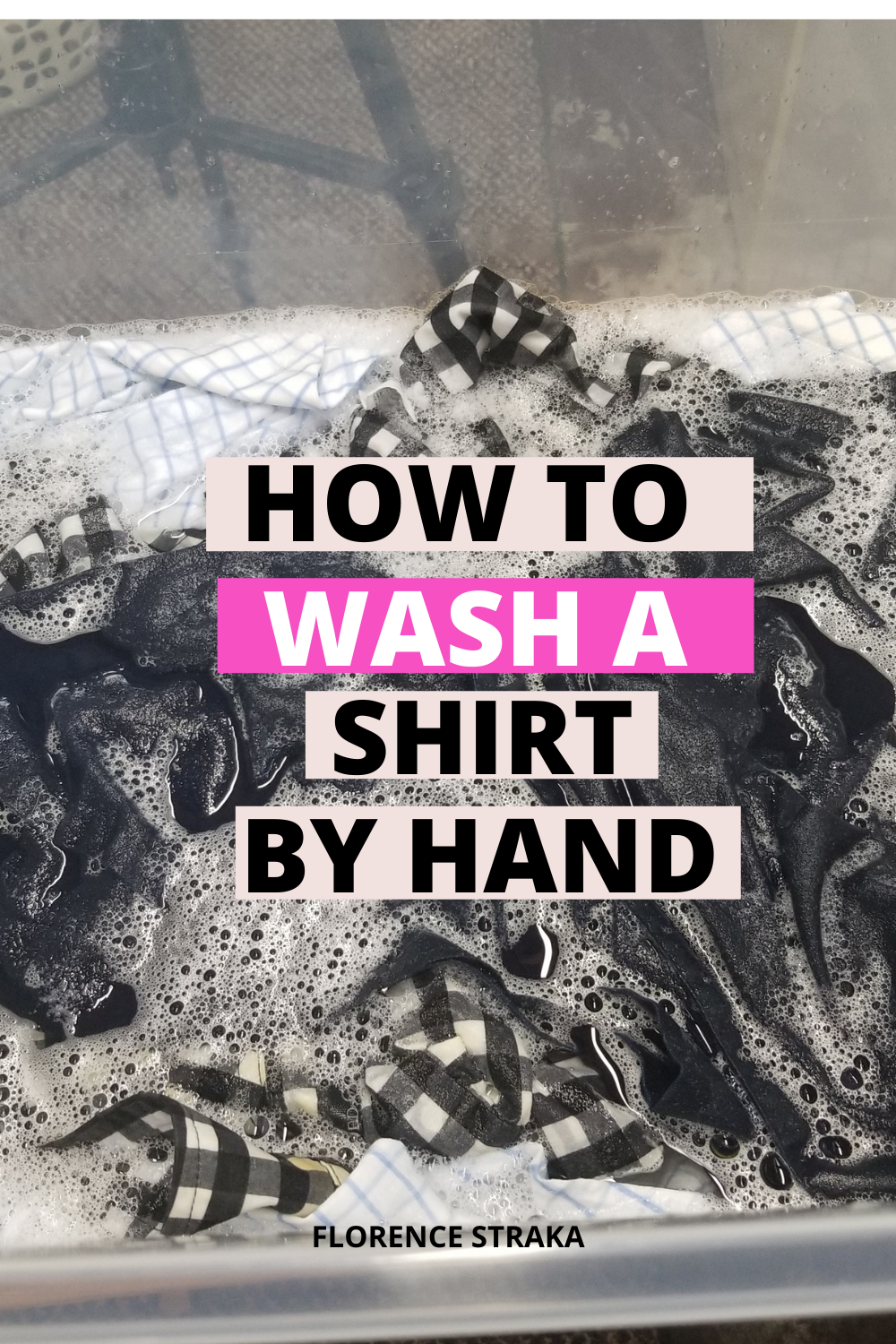 How to wash a shirt by hand