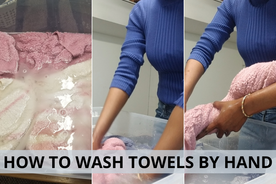 How to wash towels by hand