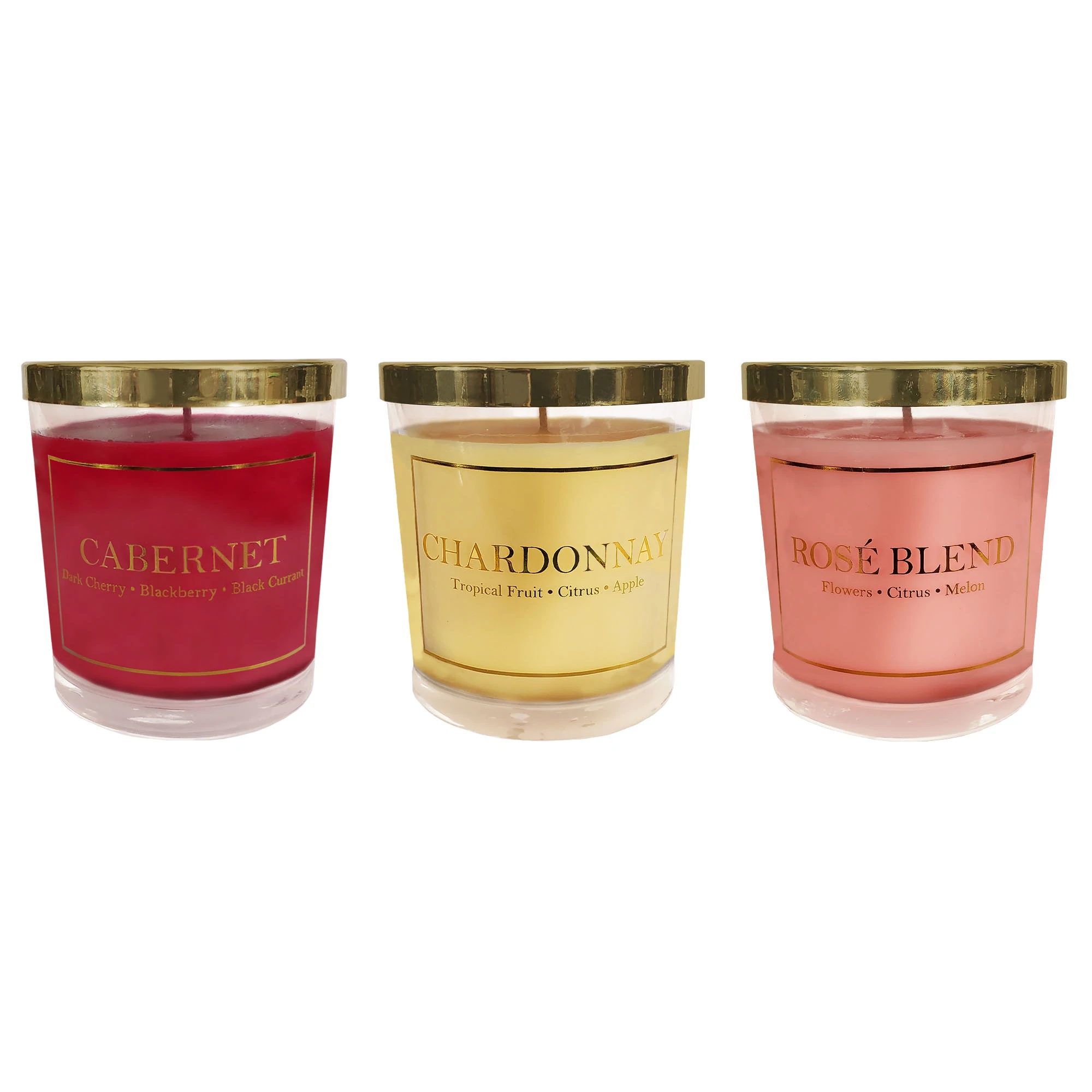 Wine Scented Wax Candle Collection