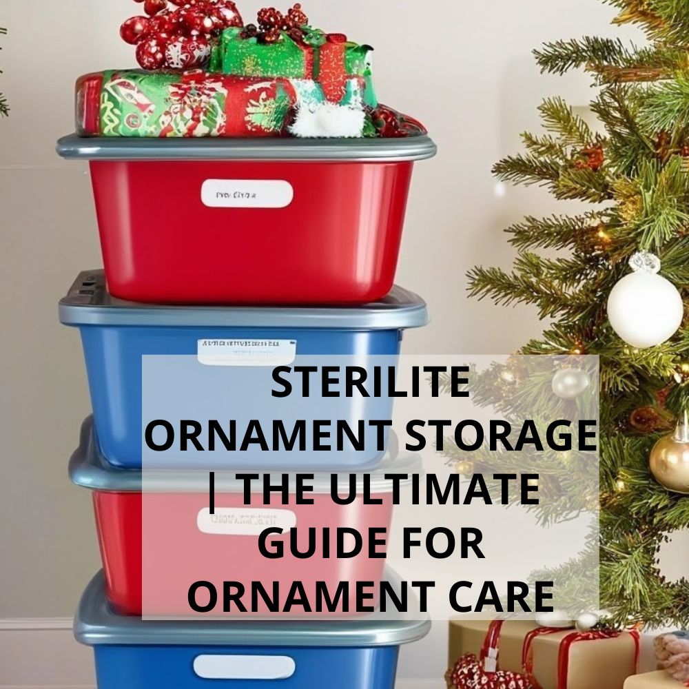 sterilite ornament storage